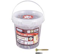 CONNEX B30083 Uni-Screws, benna TX 5,0 x 60 A, 240 pezzi, oro, 5,0 x 60 mm (240 pezzi)