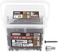 Connex B30127 Scr. Muro a Secco. Grosso THR.3,9x45, Nero, 3,9 x 45 mm (600 Stück)