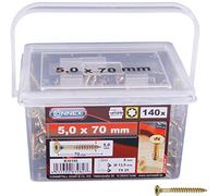 CONNEX B30195 - Secchio per viti Uni-Screws, 5,0 x 70 TX, 160 pezzi, 5,0 x 70 mm