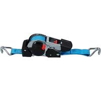 Connex Cinghia di ancoraggio - Unico pezzo - 3,5 m x 25 mm - Portata massima 600 kg - Avvolgimento automatico - Con cricchetto e gancio a punta - in poliestere/cinghia di tensione/sicurezza del