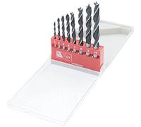 Connex COX972328 - Set di punte da trapano elicoidali per legno, diametro da 3 a 10 mm