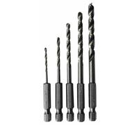 Connex COX978205 - Punte per trapano in acciaio HSS, 1/4'', 2-6 mm
