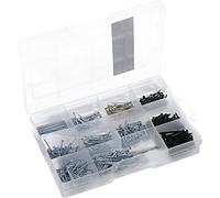 Connex DP8500109 DP8500109-Assortimento di Chiodi e pettini, in Pratica plastica, 15 Pezzi, Adatto per casa, Hobby e Officina, Scatola assortita, Diverse