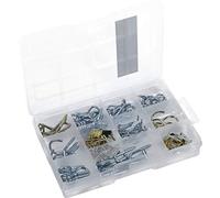 Connex DP8500110 - Set di ganci e ganci per quadri, 242 pezzi, preordinati in pratica scatola di plastica, universali, set di ganci, scatola assortita