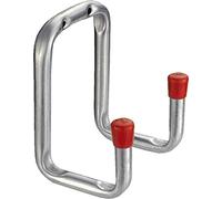 Connex DY222024 Gancio Doppio a Parete zincato 90 x 120 x 85 mm, Grigio, 1 pezzo