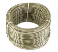 Connex DY2701381 Cavetto in Acciaio Plastificato, 3 mm x 20 m