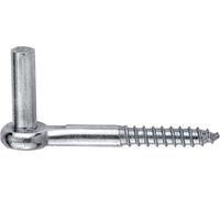 Connex Gancio a vite Ø 13 x 10 x 110 mm zincato/gancio per avvitare/gancio a vite con mandrino/cancello e gancio di sostegno/raccordi per tapparelle pieghevoli/DYB2900191, zincato blu