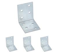 Connex HVG2420 - Raccordo ad angolo in confezione risparmio da 25 pezzi, 50 x 50 x 40 x 2 mm, zincato (Confezione da 4)