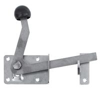 Connex HVRJ20066 HVRJ20066-Trappola, 80 x 55 mm, con Gancio, pomello e chiavistello per cancello da Giardino, in Acciaio Inox, Zincato Blu