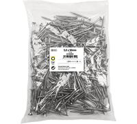 Connex KL3265050 - Viti universali 5,0 x 50 mm, confezione grande da 1 kg, testa svasata, attacco Torx TX, filettatura parziale, in acciaio inox, set di viti, viti in sacchetto