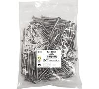 Connex KL3266080 - Viti universali 6,0 x 80 mm, confezione grande da 1 kg, testa svasata, attacco Torx TX, filettatura parziale, in acciaio inox, set di viti, viti in sacchetto