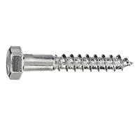 Connex KL4528070 - Vite a testa esagonale per legno, DIN 571, 1.000 g, in acciaio INOX, 8 x 70 mm