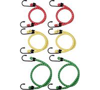 Connex Set di tenditori per bagagli, 6 pezzi, 3 lunghezze: 60 cm, 80 cm e 100 cm, riflettenti al buio, estensibili e antistrappo, per tutti i tipi di carico, elastico con 2 ganci/espansore DY270676
