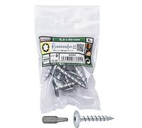 Connex Viti per pali 8,0 x 50 mm - 8 pezzi - TX - filettatura completa - per il fissaggio di raccordi e connettori - Include vite per pali, set di viti/set di viti / B30261