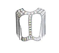 Connie Cloris Catena sexy da donna per costume da sera, Misura unica, Ceramica