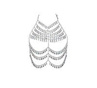Connie Cloris Donne Sexy Un Pezzo Catena Del Corpo Della Nappa Cristallo Bikini Beach Club Body Jewelry, One Size, Metallo non prezioso, Nessuna pietra preziosa