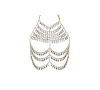 Connie Cloris Donne Sexy Un Pezzo Catena Del Corpo Della Nappa Cristallo Bikini Beach Club Body Jewelry, One Size, Metallo non prezioso, Nessuna pietra preziosa