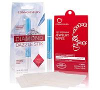 Connoisseurs Pulitore Diamanti Diamond Dazzle Stick Plus - Per Platino Ed Oro - Protegge i Gioielli - 6 Panni Gratuiti per la Lucidatura
