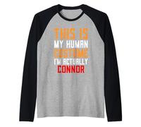 Connor Costume Funny Human Halloween Gifts for Connors Maglia con Maniche Raglan