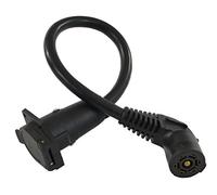 Conntek ISI 7-Pin 5Th Wheel Trailer Extension Cord with Elbow Plug, 2' by