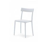 CONNUBIA 2 SEDIE ARGO CB/1523 CALLIGARIS BIANCO OTTICO OPACO POLIPROPILENE IMPILABILE PER CUCINA SALA DA PRANZO GIARDINO BAR RISTORANTE