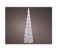Cono 1 gioco di luce (D17 H89 cm) LUMINEO 50 luci - LED Bianco freddo IP44 Bianco 491440