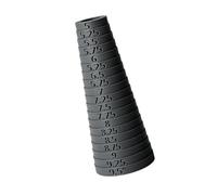 Cono calibro con marcature trasparenti da 12,7 a 24,1 cm | Contatore e controlli di adattamento al dettaglio