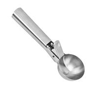 Cono cucchiai in metallo - Polpette a forma di biscotto, Cucchiaio per | Cucchiaio resistente per frutta cucchiaio da forno multifunzionale manico ergonomico per biscotti grande pa
