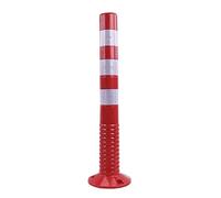 Cono di delimitazione del traffico,barriera portatile per parcheggio,barriera di sicurezza per vialetti,coni di barriera stradale in PU con bande riflettenti per parcheggi e cantieri edili(blu)(bianco