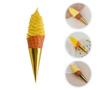 Cono di gelato artificiale di gelato finto di simulazione del