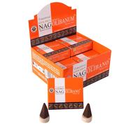Cono di incenso Vijayshree Golden Nag Olibano Masala Natural Dry Dhoop 12X10 ...