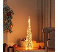 Cono di Luce LED Decorativo Acrilico Bianco Caldo 90 cm