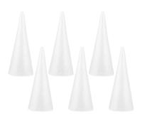 Cono di Schiuma Cono Forme Albero di Natale Artigianato centrotavola Oggetti di Scena 6 Pezzi