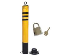 Cono di Sicurezza per segnaletica Stradale, Cono di delimitazione Flessibile, palo Rotondo con Base e Blocco, Coni stradali Rimovibili, Montante Stradale per Cantieri EDI,2 Pack-H-75cm/29.5in