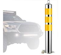 Cono di sicurezza per segnaletica stradale, cono di sbarramento, dissuasori di parcheggio in cemento con strisce riflettenti, coni stradali in acciaio inossidabile, dissuasore di sicurezza stradale c