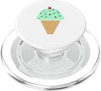 Cono gelato alla menta con gocce di cioccolato PopSockets PopGrip per MagSafe