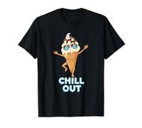 Cono Gelato Chill out - Divertente Gioco di Parole Estivo Maglietta