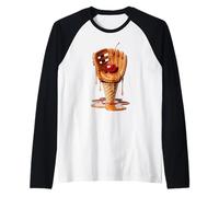 Cono Gelato Guanti da Baseball Giocatore Lanciatore Maglia con Maniche Raglan