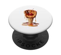 Cono Gelato Guanti da Baseball Giocatore Lanciatore PopSockets PopGrip Adesivo