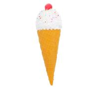 Cono Gelato Simulato Bianco in Pvc Forma Realistica