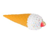 Cono Gelato Simulato Bianco in Pvc Modello Realistico