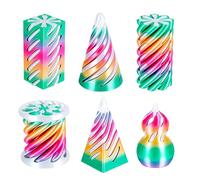 Cono Impossible stampato in 3D - 6 pezzi decorazione per ufficio, stampa 3D, giocattolo a sfera piramidale impossibile - per adulti, ufficio, sala di classe, meditazione e viaggio