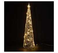 Cono luminoso h. 80 cm, bianco caldo, Xmas