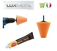 Cono + autosol lucidatura lucidare pulire cerchi a raggi honda yamaha kawasaki