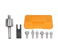 Cono Morse girevole in acciaio ad alto tenore di carbonio con punta girevole intercambiabile con punta 7 pezzi per centro contropunta per tornio per fresatrice