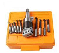 Cono NT40/ISO40, testa di alesatura F1-18 da 75 mm con gambo e barre 12 pezzi 18, set teste