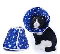 Cono per Gatti, Collare di Recupero per Gatti Regolabile Collare a Cono per Cani Cono per Gattini Cono Protettivo per Collo di Gatto Collare Elisabettiano per Animali Domestici (L)