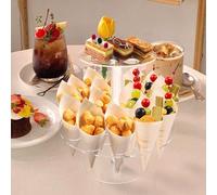 Cono Più Fresco di Ghiaccio 24 Fori Gofres Supporto Del Cono per Il Matrimonio