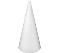 CONO POLISTIROLO DECORAZIONE 50 cm h - 18 cm diam 1 Pz DECOUPAGE PATCHWORK