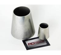CONO RACCORDO ACCIAIO INOX AISI 304 76,1 X 88,9 MM RIDUZIONE A SALDARE